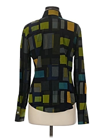 Linda Allard Ellen Tracy Long Sleeve Silk Top (view 2)