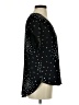 Cato 100% Polyester Stars Black Short Sleeve Blouse Size S - photo 4