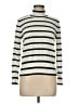 Melissa McCarthy Seven7 Stripes Ivory Turtleneck Sweater Size M - photo 1