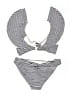 Tanya Taylor Stripes Ivory Two Piece Swimsuit Size S - photo 2