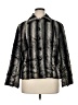 Chico's Animal Print Silver Faux Fur Jacket Size XL (3) - photo 1