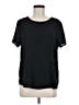 Pleione 100% Polyester Black Short Sleeve Top Size M - photo 1