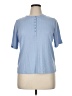 Liz Claiborne Blue Short Sleeve Blouse Size XL (petite) - photo 1