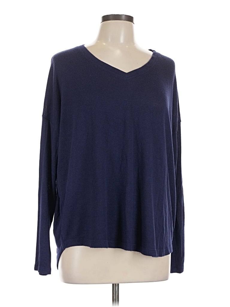 Pre-owned Well Worn Long Sleeve T-shirt In Blue