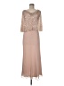Jkara 100% Polyester Solid Tan Cocktail Dress Size 6 - photo 1