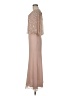 Jkara 100% Polyester Solid Tan Cocktail Dress Size 6 - photo 5
