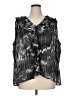 Sunny Leigh 100% Polyester Silver Sleeveless Blouse Size 1X - photo 1