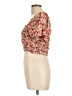 Haute Monde Orange Short Sleeve Blouse Size L - photo 5
