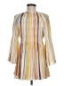 Spense 100% Polyester Stripes Yellow Casual Dress Size M - photo 2