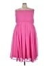 Torrid 100% Polyester Solid Pink Cocktail Dress Size 3X Plus (3) - photo 1