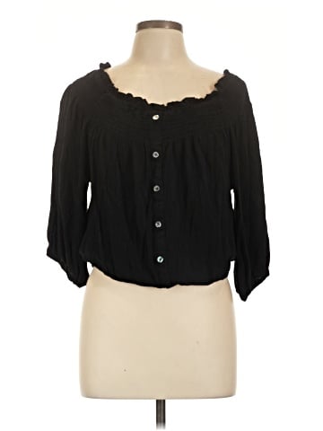 Sanctuary 3/4 Sleeve Blouse (view 1)