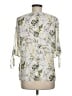 Hobbs London 100% Polyester Ivory 3/4 Sleeve Blouse Size 8 - photo 2