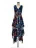 Alice + Olivia 100% Polyester Paisley Blue Cocktail Dress Size 8 - photo 1
