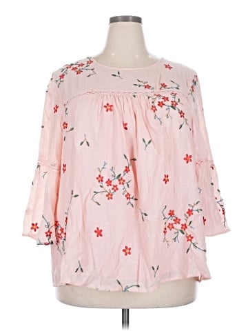 Figueroa & Flower 3/4 Sleeve Blouse (view 1)