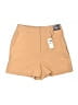 Express Solid Tan Khaki Shorts Size 4 - photo 1