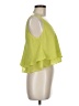 River Island 100% Polyester Green Sleeveless Blouse Size 8 - photo 4