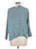 CP Shades 100% Rayon Teal 3/4 Sleeve Blouse Size L - photo 2