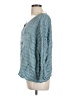 CP Shades 100% Rayon Teal 3/4 Sleeve Blouse Size L - photo 5