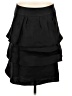 Etcetera 100% Silk Solid Black Silk Skirt Size 8 - photo 1