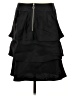 Etcetera 100% Silk Solid Black Silk Skirt Size 8 - photo 2