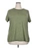 Torrid Solid Green Short Sleeve T-Shirt Size 3X Plus (3) - photo 1