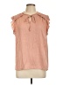 DR2 100% Polyester Pink Sleeveless Blouse Size L - photo 1
