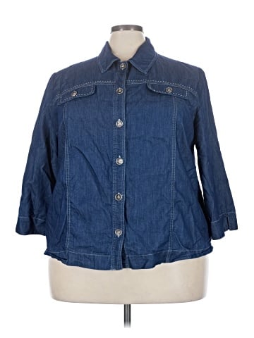 Alfred Dunner 3/4 Sleeve Button-Down Shirt (view 1)