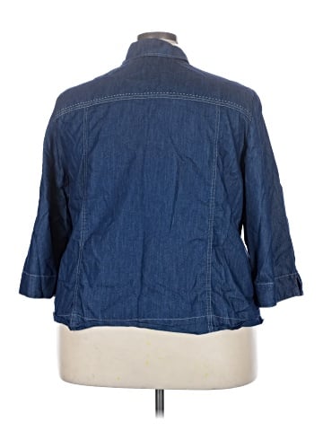 Alfred Dunner 3/4 Sleeve Button-Down Shirt (view 2)