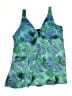 Fit 4 U Tropical Green Swimsuit Top Size 24 - photo 1