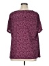 Echo Paisley Purple Short Sleeve Turtleneck Size 1X - photo 2