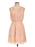 Everly 100% Polyester Solid Pink Casual Dress Size L - photo 1