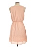 Everly 100% Polyester Solid Pink Casual Dress Size L - photo 2