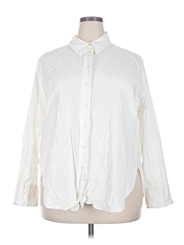 Lane Bryant Long Sleeve Button-Down Shirt (view 1)