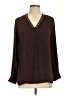 Catherine Malandrino 100% Polyester Brown Long Sleeve Blouse Size L - photo 1