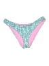 Roxy Print Teal Swimsuit Bottoms Size XL - photo 1