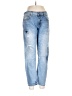 Zara Basic Hearts Blue Jeans Size 6 - photo 1