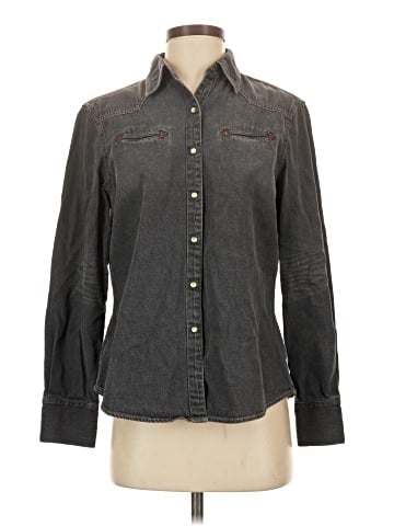 Easy Spirit Long Sleeve Button-Down Shirt (view 1)