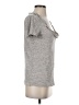 Three Dots 100% Cotton Tweed Gray Short Sleeve Turtleneck Size S - photo 4