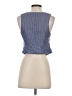 Express 100% Rayon Stripes Blue Vest Size XS - photo 2
