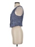 Express 100% Rayon Stripes Blue Vest Size XS - photo 5