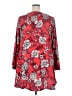 Roaman's 100% Polyester Red 3/4 Sleeve Blouse Size 18W - photo 2