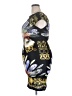 Versace Collection Graphic Black Cocktail Dress Size 14 - photo 5