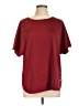 Anne Klein Red Burgundy Short Sleeve Top Size XL - photo 1