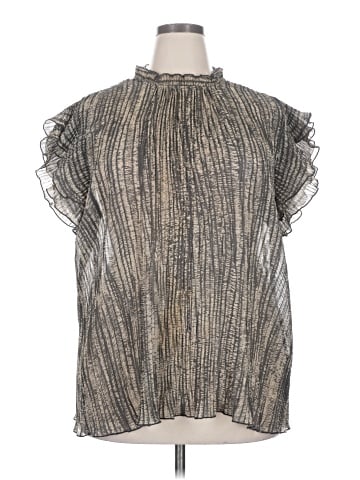 City Chic Short Sleeve Blouse (view 1)