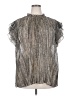 City Chic 100% Polyester Gray Short Sleeve Blouse Size 20 Plus (L) - photo 1