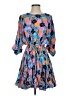 AaKaa Print Blue Casual Dress Size S - photo 1