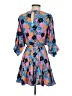 AaKaa Print Blue Casual Dress Size S - photo 2