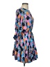 AaKaa Print Blue Casual Dress Size S - photo 4