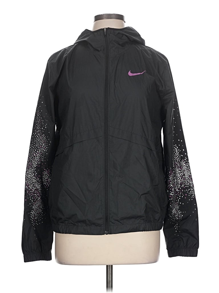 Pre-owned Nike Windbreaker Jacket In Black