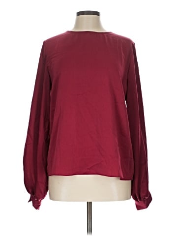 Aqua Long Sleeve Blouse (view 1)